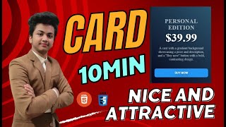 Create Stunning HTML & CSS Cards: Step-by-Step Tutorial for Beginners #html #css #card #viralvideo