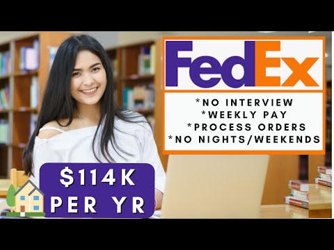 Fedex is Hiring Remote! + (Paid Weekly) No Interview Work From Home Jobs 2025