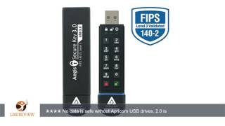 Apricorn Aegis Secure Key 480 GB FIPS 140-2 Level 3 Validated 256-bit Encryption USB 3.0 Flash Drive
