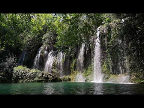 Musique Relaxante au bord de petites cascades douces 4k | Calme | Nature