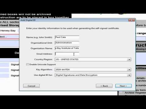Acrobat Digital Signature @WBIT