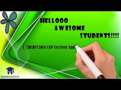 Real Verified #SAP #C_CDCDEV2018 Exam Material 2019