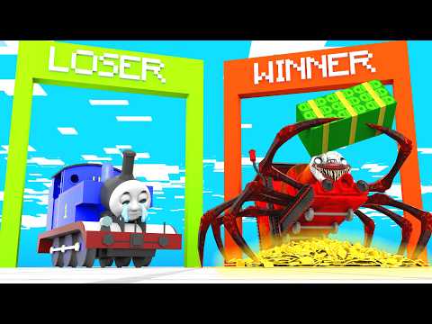 MONSTER VS Choo Choo Charles - POV The Challenge of Transforming into Thanos - Minecraft Animation