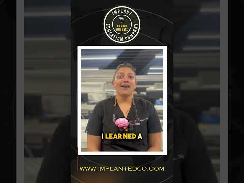 Dr Tayyabba Athar talks about Implant Education Company. #dentaltraining #dentaleducation #phoenix