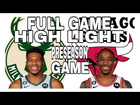 NBA2K24 PRESEASON GAME BUCKS VS BULLS FULL GAME HIGHLIGHTS.