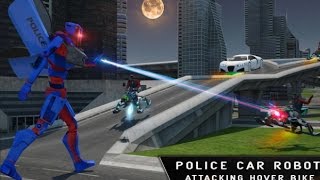 Cop Hover Car Robot Transform - Android Gameplay HD