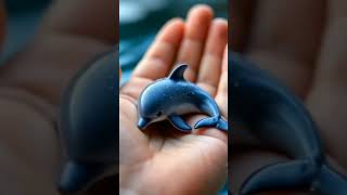 Tiny Ocean Miracle 🌊🐬#TinyDolphin #OceanMagic