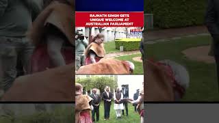 Rajnath Singh Gets ‘Welcome To Country’ Smoke Ceremony Welcome At Australian Parliament #shorts