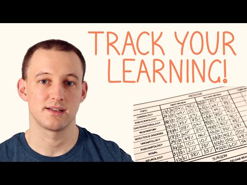 Tracking Your Learning For Exam Preparation (Especially Medical Exams)