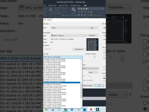 Plot Model in AutoCAD #autocad #shorts