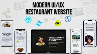 build a Modern restaurant website with React Js , tailwind css , motion, swiper 2025  (no talk)