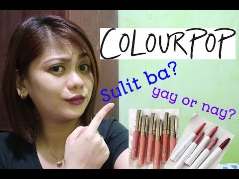 Colourpop Lipsticks - Sulit ba? | Swatches and Review