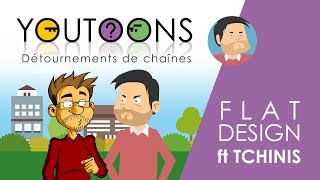 Youtoons #01 - Flat Design - ft Tchinis