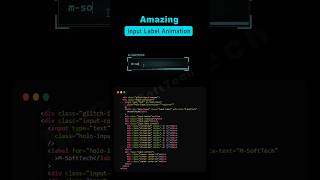 CSS Only - Input Field with Floating Text Animation | Floating label input css #htmlform #htmlcss