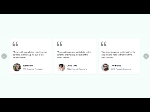 Bootstrap 5 Testimonial Slider #2 | Testimonial Carousel #2