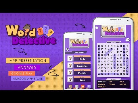 📝 Word Search Detective Android App With CMS & AdMob For Kids & Adults  [ Adobe Animate CC AIR ] ᴴᴰ