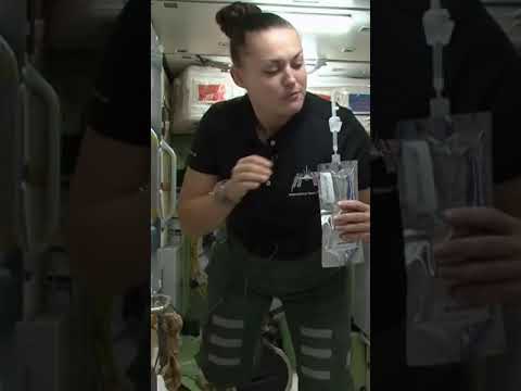 "You Won’t Believe How Astronauts Drink Water in Space!" #spaceshorts #youtubeshorts #shortsvideo