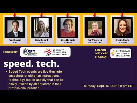 MSET: Speed Tech Event - September 16, 2021