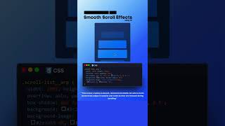 Smooth scroll effects #coding  #codinglife #cssjourney #javascript