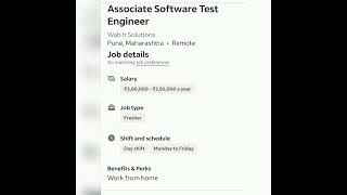 Software Test Engineer#fresher #experienced #youtubeshorts #getemployed #softwaretestingjobs #qajobs