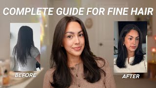 the ONLY guide you'll need for fine hair! - products, tips, hair styling routines (blowout and wavy)