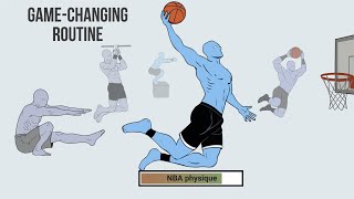 The physique of a basketball player