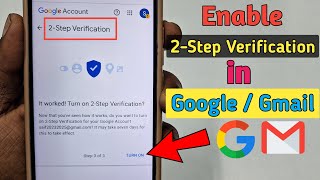 How to Enable 2 Step Verification in Google or Gmail Account 2025