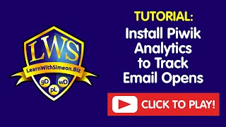 Install Piwik Analytics to Track Email Opens - HTML Email Template Design | LearnWithSimeon®
