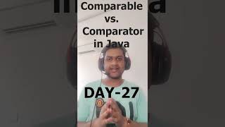 Comparable vs Comparator in Java? #java #shorts #interviewpreparation