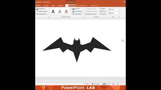 Batman Logo Designed on PowerPoint (VERY EASY) #powerpoint #presentation #powerpointtutorial