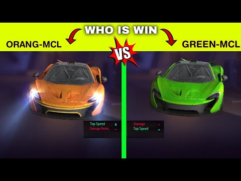 Orange-Mcl Vs Green-Mcl | Free fire | Car Ability Test Free Fire | Car Speed Test Free fire | Car Vs