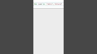 how to use for loop in python #Python #ForLoop #PythonForLoop #atharvguruji