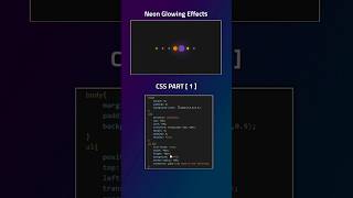 How To Make Neon Glowing Effect Using HTML & CSS | #htmlcss #webdesign #frontend
