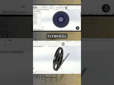 Flywheel in SOLIDWORKS #solidworkstutorial #cad #3dmodel