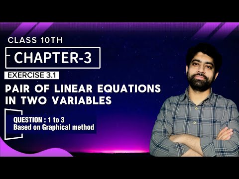 Class 10 Maths Chapter 3 - Exercise 3.1 Q1 to Q3 | Graphical Method | NCERT Solutions 2025-26 | #fyp