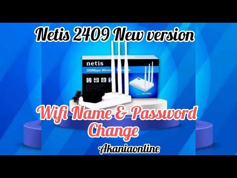 How to do Change Wifi & Password in Netis 2409 New Version Router