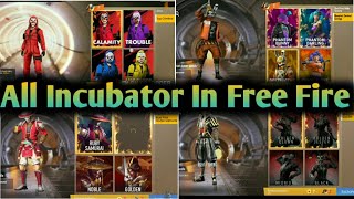 All Incubator Bundle In Free Fire | Gaming With Akshay