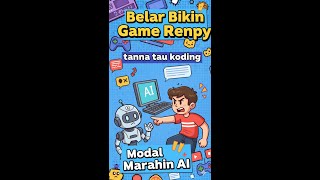 Making a Visual Novel by Bullying AI (No Coding Skills!)#Shorts #Renpy #Gamedev