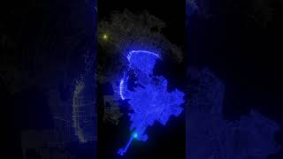 Los Angeles: A* (A-Star) with Chebyshev Heuristic. Pathfinding Algorithm on Real Maps #map #astar