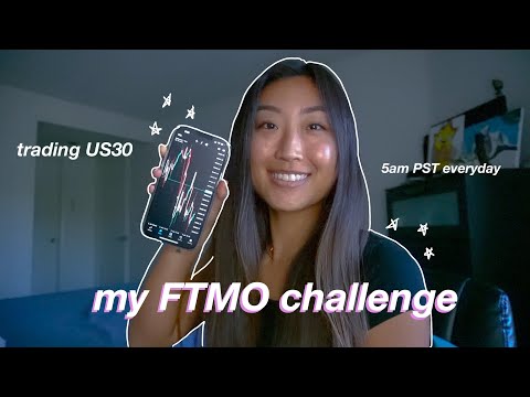 My FTMO funded challenge vlog┃trading US30, waking up @5am, getup and setup
