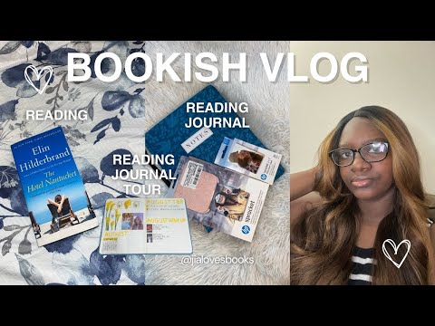BOOKISH VLOG! ☕️📖🌺 starting a new book, reading journal + 2025 reading journal flip through
