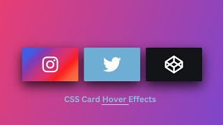 CSS Responsive Card Hover Effects | Card Hover Effects