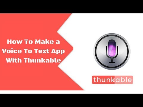How To Make a Voice To Text App With Thunkable || Voice Recognition/Speech recognition App