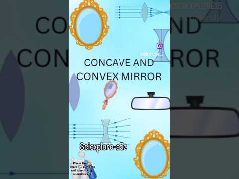 Easy explanation of concave and convex mirror 👆👆👆👆😳 😳. concave and convex mirror.#shorts #science