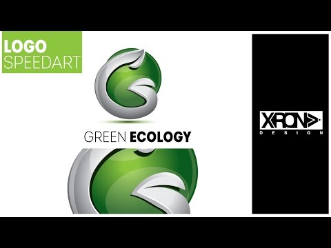 LOGO DESIGN - Green Ecology Logo in Adobe Illustrator
