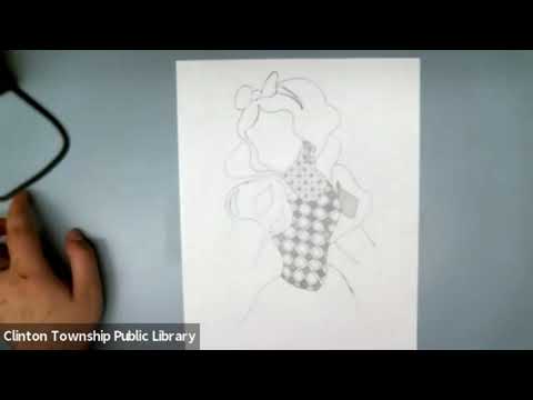 Drawing Zentangles: Snow White