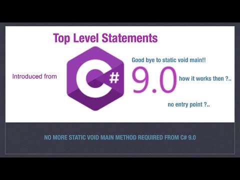 No more static void main method in C# | Top Level Statement