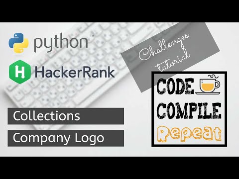 Python | Company Logo | Hackerrank Solution