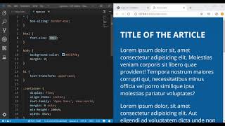 Using calc() CSS function to auto-increase font size