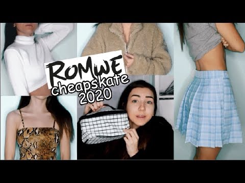 affordable romwe try-on haul 2020